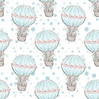 Papel de parede coleção bebe elefante 11