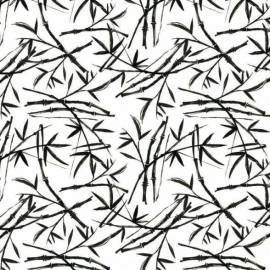 Papel de parede bamboo preto e branco