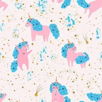 Papel de parede coleção unicórnio 028