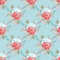 Papel de parede floral com libélulas