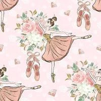 Papel de parede auto adesivo bailarinas
