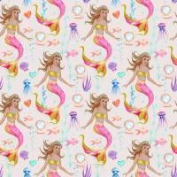 Papel de parede infantil sereia do mar 2442-6385