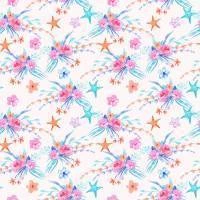 Papel de parede coleção sereias e fundo do mar