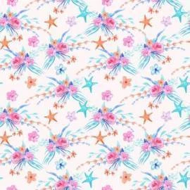 Papel de parede coleção sereias e fundo do mar