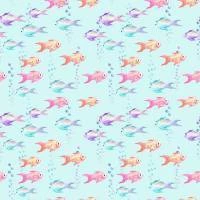 Papel de parede fundo do mar com peixinhos