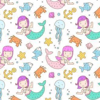 Papel de parede coleção sereias 15