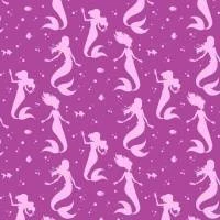 Papel de parede Sereia Lilás