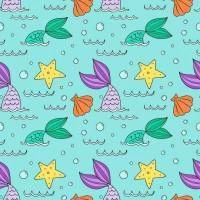Papel de parede calda de sereia