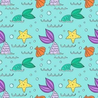 Papel de parede coleção sereias 22