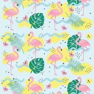 Papel de parede flamingo 03