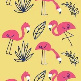 Papel de parede flamingo 04