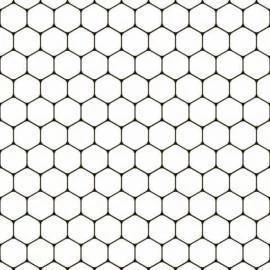 Papel de parede geométrico colméia