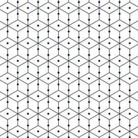 Papel de parede cubos linhas e pontos