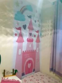 Adesivo para porta Castelo Rosa 1404-6482