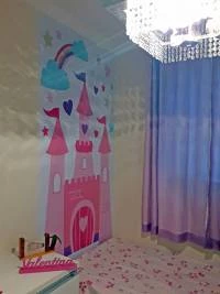 Adesivo para porta Castelo Rosa 1404-6483