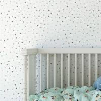 Papel de parede triângulo pequenos cinza e azul 2539-6488