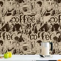 Papel de parede café jazz retrô 2491-6505