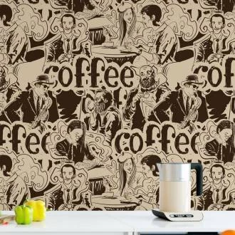 Papel de parede café vintage