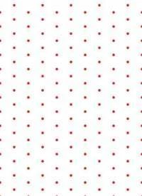 Papel de parede poá fundo branco e bolinhas vermelhas