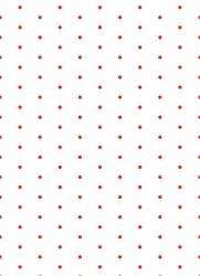 Papel de parede poá fundo branco e bolinhas vermelhas