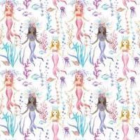 Papel de parede sereia ruiva e morena 2443-6530