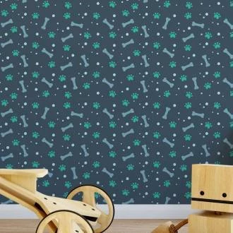 Papel de parede ossos e patinhas