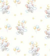 Papel de parede infantil Elefantinhos 2553-6568