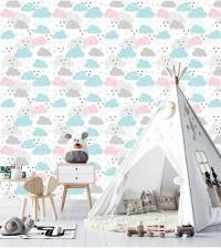 Papel de parede infantil chuva de amor 2554-6571