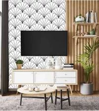 Papel de parede leques minimalista 2567-6599