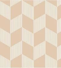 Papel de parede cubos listrado e em tons de bege 2575-6612