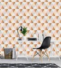 Papel de parede triângulos rose bronze 2577-6615