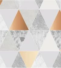 Papel de parede ladrilho mármore triangular 2578-6616