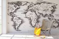 Papel de Parede Mapa Mundi Simples em Português 2579-6621