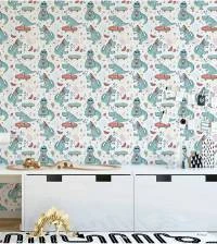 Papel de parede infantil jacaré 2580-6622