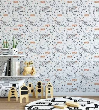Papel de parede infantil espaço