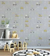 Papel de parede infantil ambulância 2587-6637