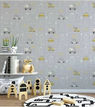 Papel de parede infantil ambulância