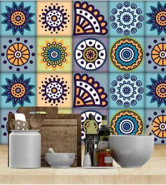 Azulejo mandalas adesivo
