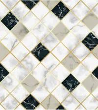 Papel de parede quadriculado de mármore 2597-6654