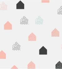 Papel de parede infantil casinhas 2591-6656