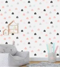Papel de parede infantil casinhas 2591-6657