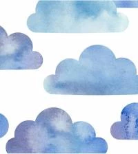 Papel de parede nuvens azuis 2599-6660