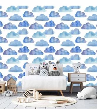 Papel de parede nuvens azuis