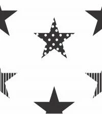 Papel de parede infantil poá de estrelas 2600-6662
