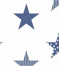 Papel de parede estrelas azuis infantil 2601-6664