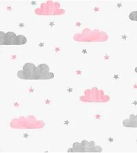 Papel de parede nuvens e estrelas 2603-6668