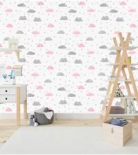 Papel de parede nuvens e estrelas 2603-6669