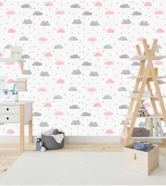 Papel de parede nuvens e estrelas