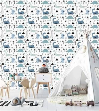 Papel de parede infantil Dinossauros