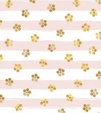 Papel de parede infantil Listras e flores 2609-6676